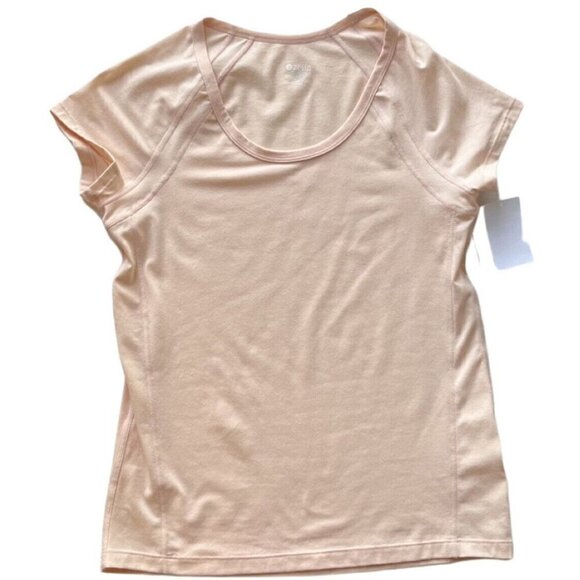 Zella Womens Light Coral Crew Neck Breathable Power Tee Size XS - Picture 6 of 12